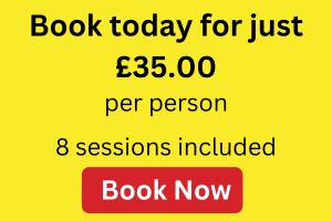 Banner to book today for 8 sessions with all stars for just £30 per person